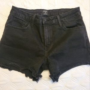 Black Jean Shorts